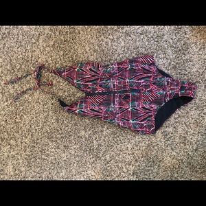 One piece bathing suit